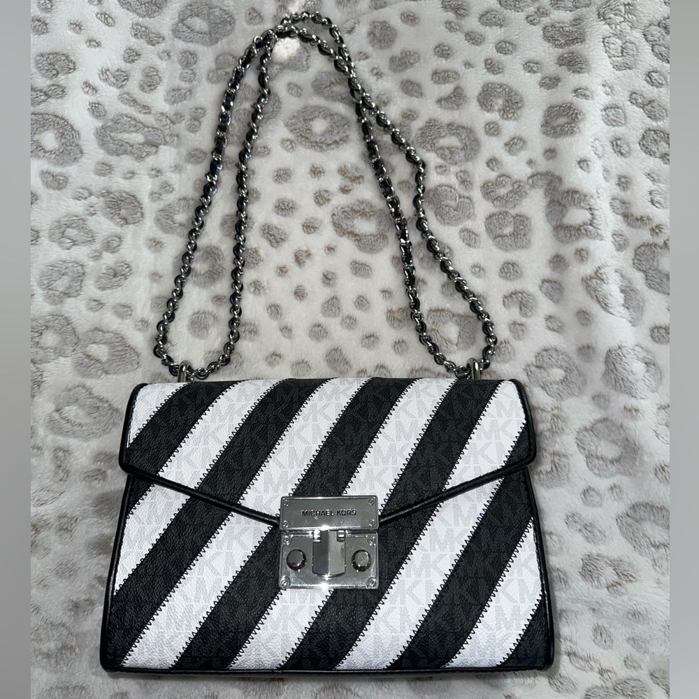 Michael Kors Rose Striped Shoulder